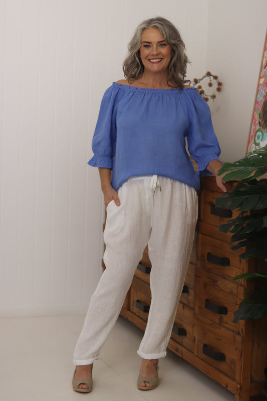 Viola Linen Top