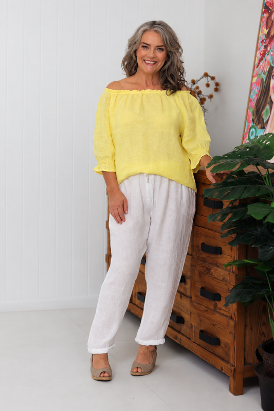 Viola Linen Top