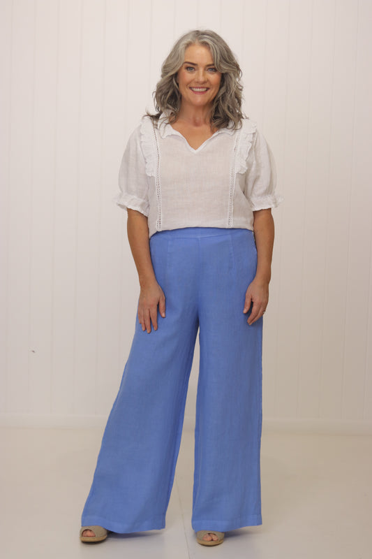 Amelia Linen Top