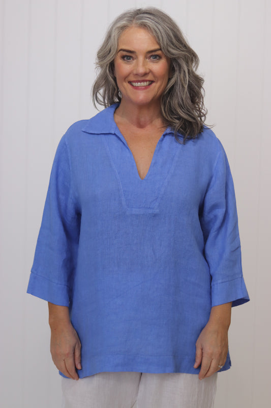 Athena Linen Top