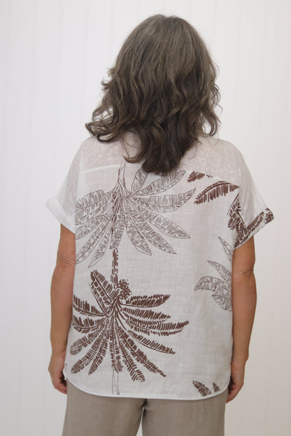 Palm Linen Tee